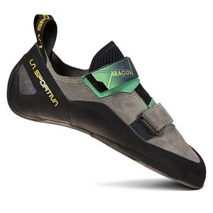 NWT Size 42 La Sportiva Climbing shoes Aragon clay / jasmine green